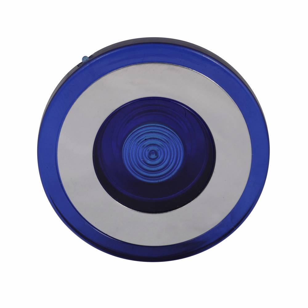 EATON 10250TC49 Blank Heavy Duty Oiltight/Watertight Operator Lens, 40 mm, NEMA 1/2/3/3R/4/4X/12/13/IP65 NEMA Rating, Round Shape, Plastic