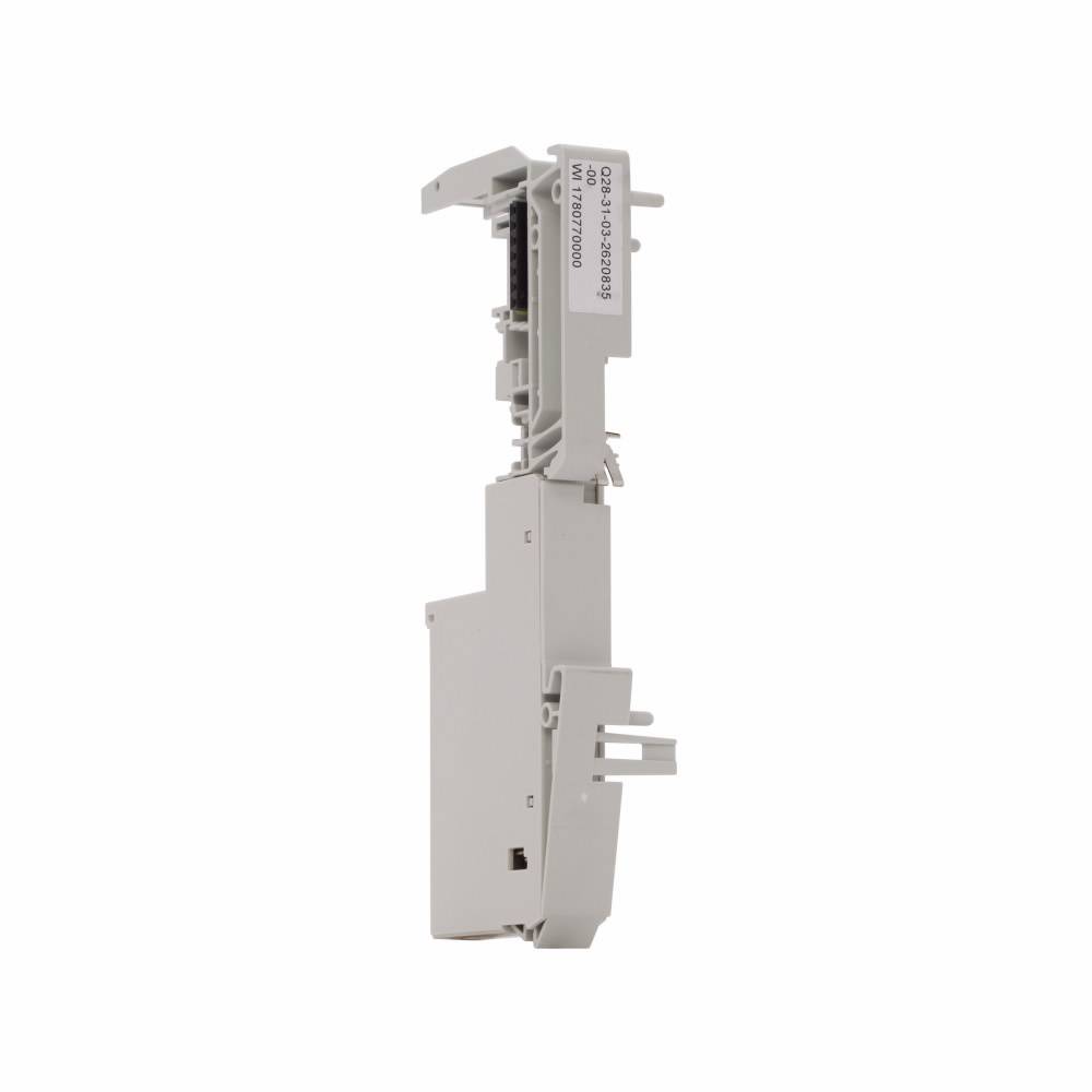EATON XN-S4S-SBBS-CJ 4-Level Connection Plug-In Slice I/O Base Module, Screw Wire Clamp, For Use With Cold Junction Compensation and XN-2AI-THERMO-PI Analog Input Module