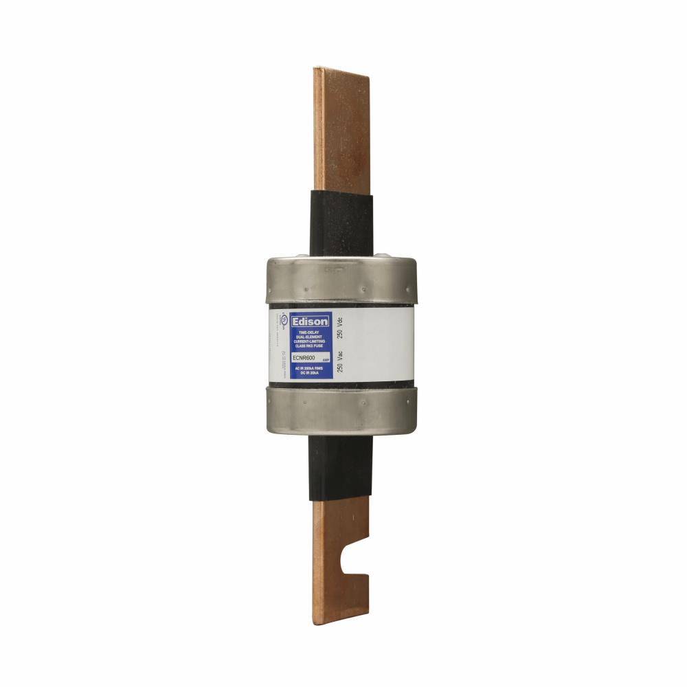Edison ECNR600 ECNR Current Limiting Time Delay Fuse, 600 A, 250 VAC/125 VDC, 200 kAIC Interrupt, Class: RK5, Cylindrical Body