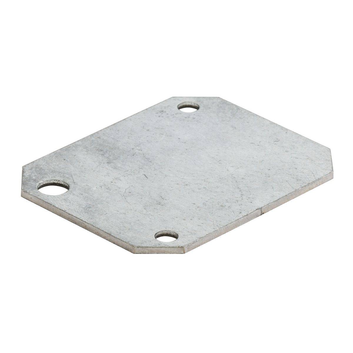 Wiring Device-Kellems SystemOne S1R10PBFBLANK Standard Blank Blank Perimeter Bottom Feed Plate, 1.98 in L x 2.48 in W x 1.18 in D, Galvanized Steel