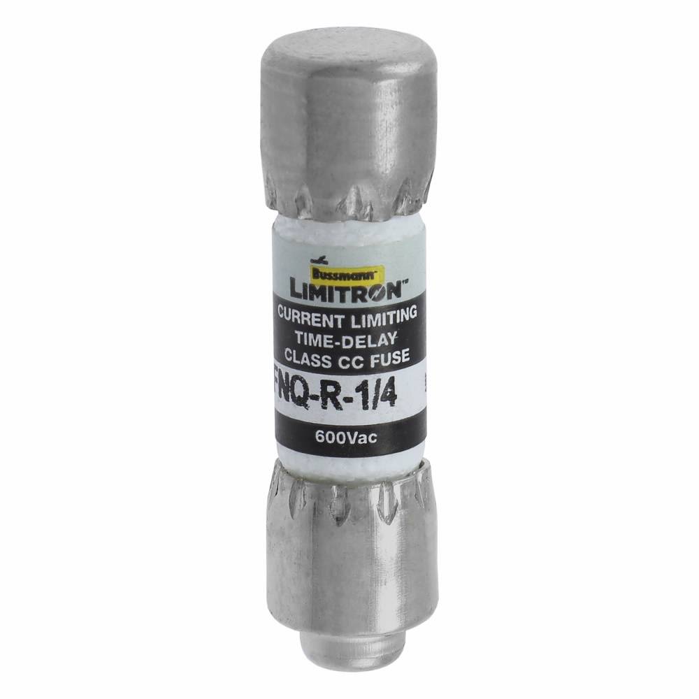 Bussmann CC-Tron® FNQ-R-1/4 Current Limiting High Inrush Time Delay Fuse, 250 mA, 600 V, 200 kA Interrupt, CC Class, Cylindrical Body