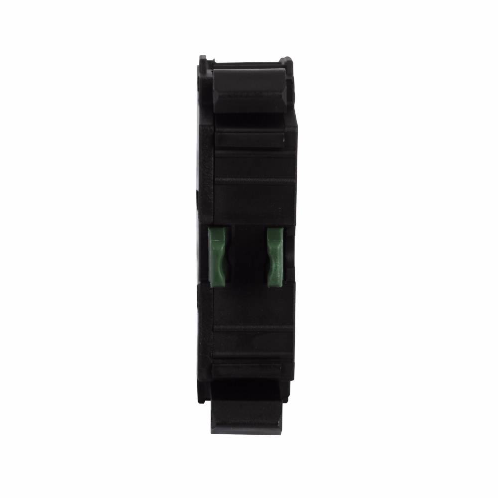 EATON RMQ-Titan® M22-K10-B25 Contact Block, 22.5 mm, 1NO Contact, 6 A at 240 VAC, 3 A at 24 VDC Contact, Black