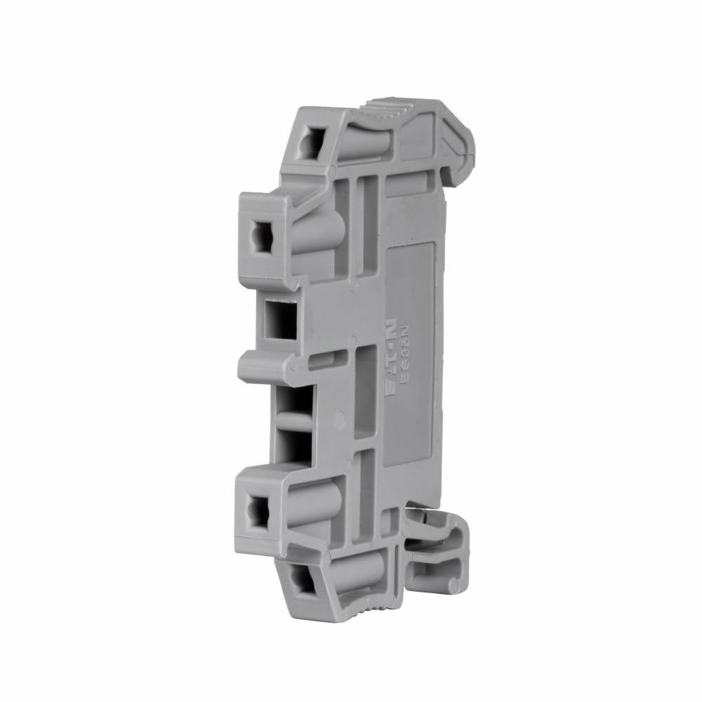 EATON XBAES35N IEC-XB Universal End Stop, For Use With IEC-XB Series 35 mm Rail Terminal Block, Snap-In Mounting, Polyamide 6.6