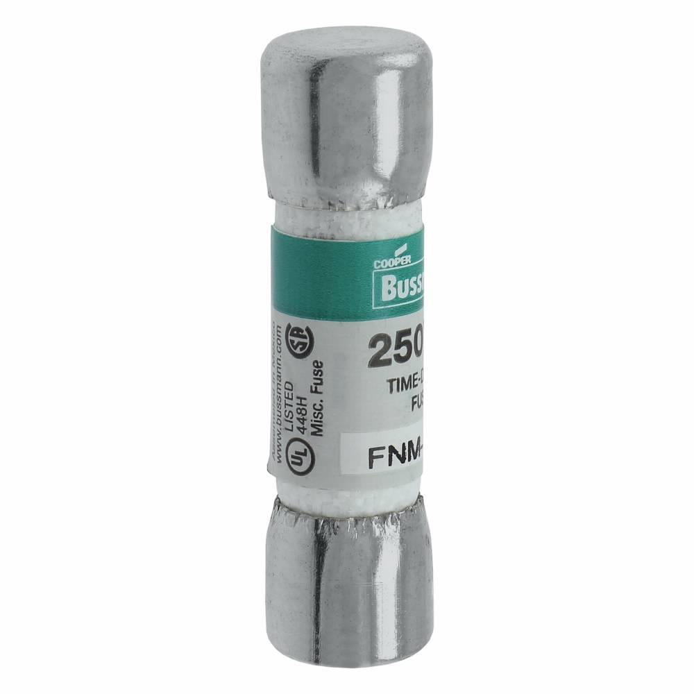 Bussmann Fusetron™ FNM-30 Low Voltage Supplemental Time Delay Midget Fuse, 30 A, 250 VAC, 10000 A Interrupt, Class: Supplemental, Cartridge Body
