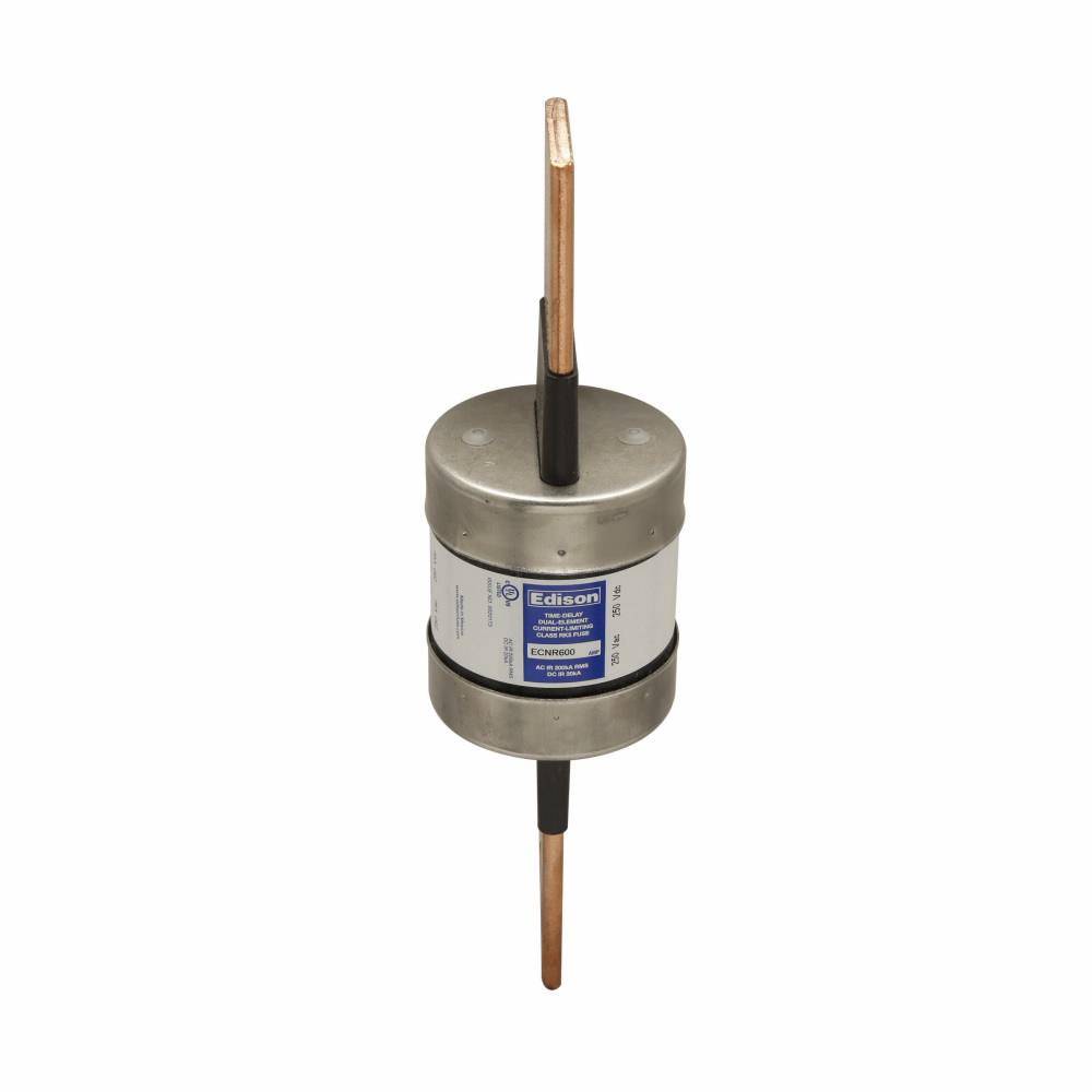 Edison ECNR600 ECNR Current Limiting Time Delay Fuse, 600 A, 250 VAC/125 VDC, 200 kAIC Interrupt, Class: RK5, Cylindrical Body