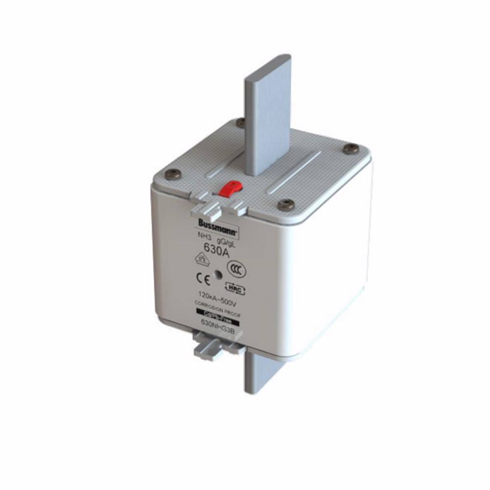 Edison 630NHG3B Fuse Link With Metal Gripping Lug, 500 VAC, 630 A