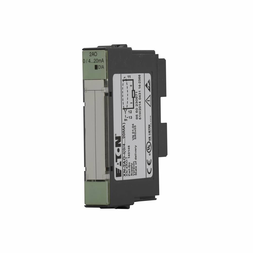 EATON XN-2AO-I Analog Output Module, 2 Outputs, 16/12 bit Resolution