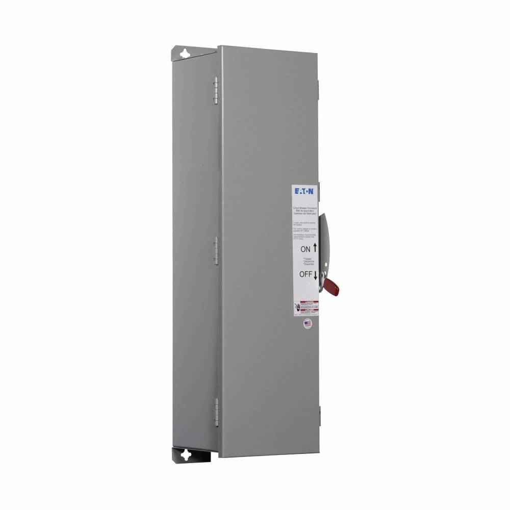 EATON RKDN400 C Series Circuit Breaker Enclosure With Knockout, 41.69 in L x 12.31 in W x 14.06 in H, NEMA 3R, Steel