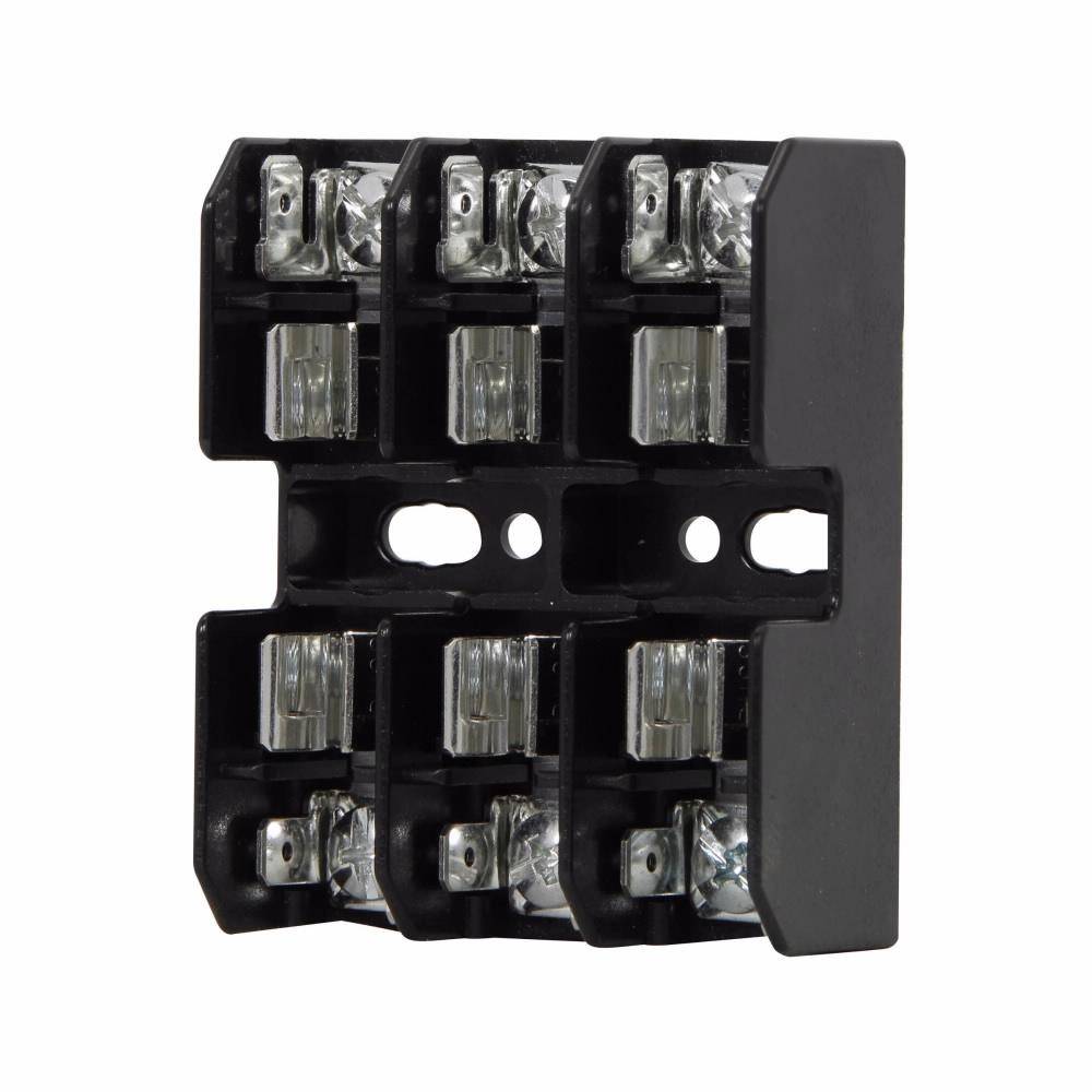 Edison BG3013PQ Open Style Fuse Block, 600 VAC/VDC, 15 A, Class: G, 18 to 10 AWG Wire, 3 Poles