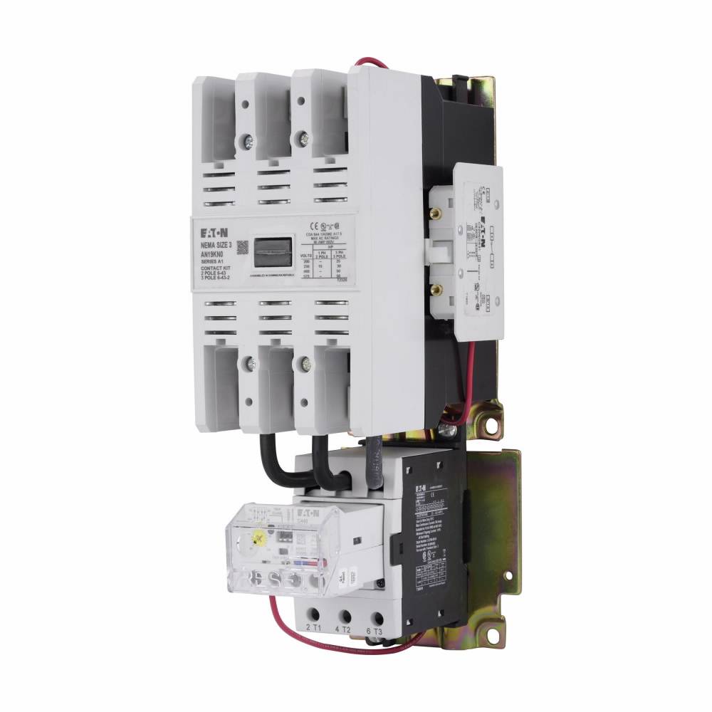 EATON AN19KN0A5E100 Freedom Full Voltage Open NEMA Starter With C440 EOLR Standard Feature Set, SEL Reset, SEL Class (10a, 10, 20, 30), 110/120 VAC V Coil, Non-Reversing Action, 3 Poles, NEMA 3 Enclosure