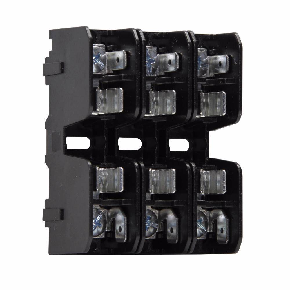 Bussmann BMM603-3SQ Modular Fuse Block, 600 V, 30 A, 18 to 10 AWG Wire, 3 Poles