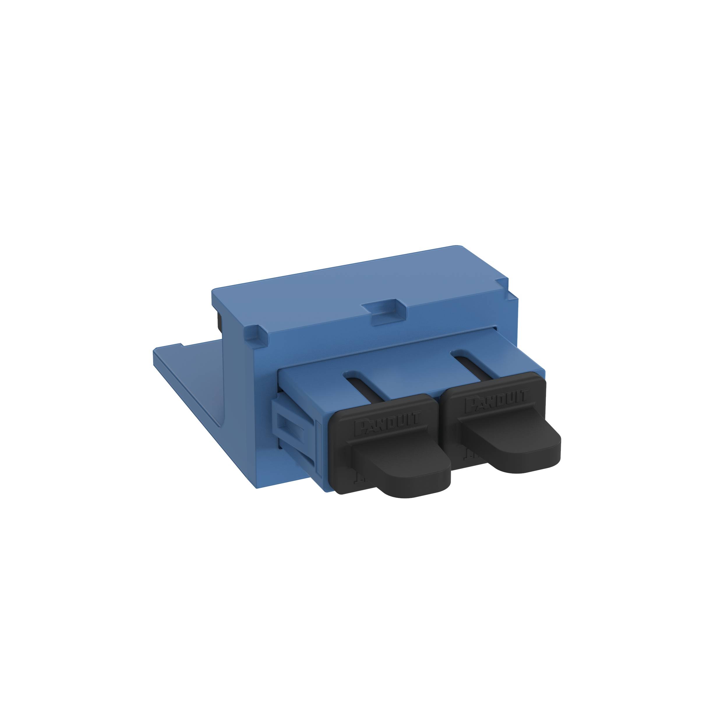 Panduit® CMDBUSCZBU Fiber Optic Adapter Module, SC Duplex Connector, 1 Port, Single-Mode Fiber