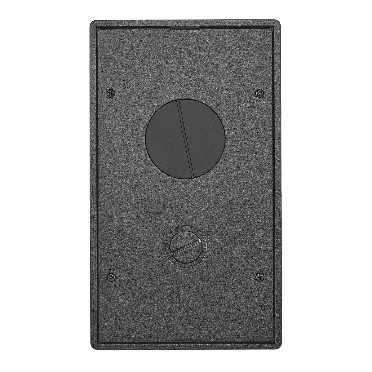 Wiring Device-Kellems 24GTFFCVRBK Fabricated Furniture Feed Standard Sized Tile Cover, 10.69 in L x 6.19 in W, Cast Aluminum