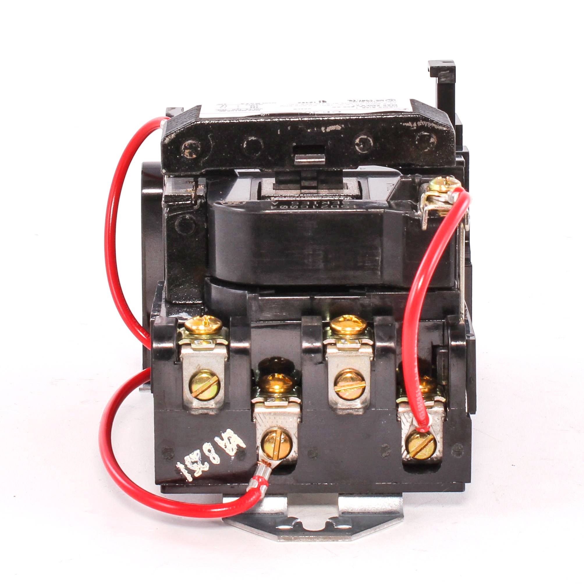 GE CR306C004 Full Voltage Non-Reversing Non-Combination NEMA Magnetic Starter, 440 VAC at 50 Hz, 460 to 480 VAC at 60 Hz V Coil, 3 Poles, Open Enclosure