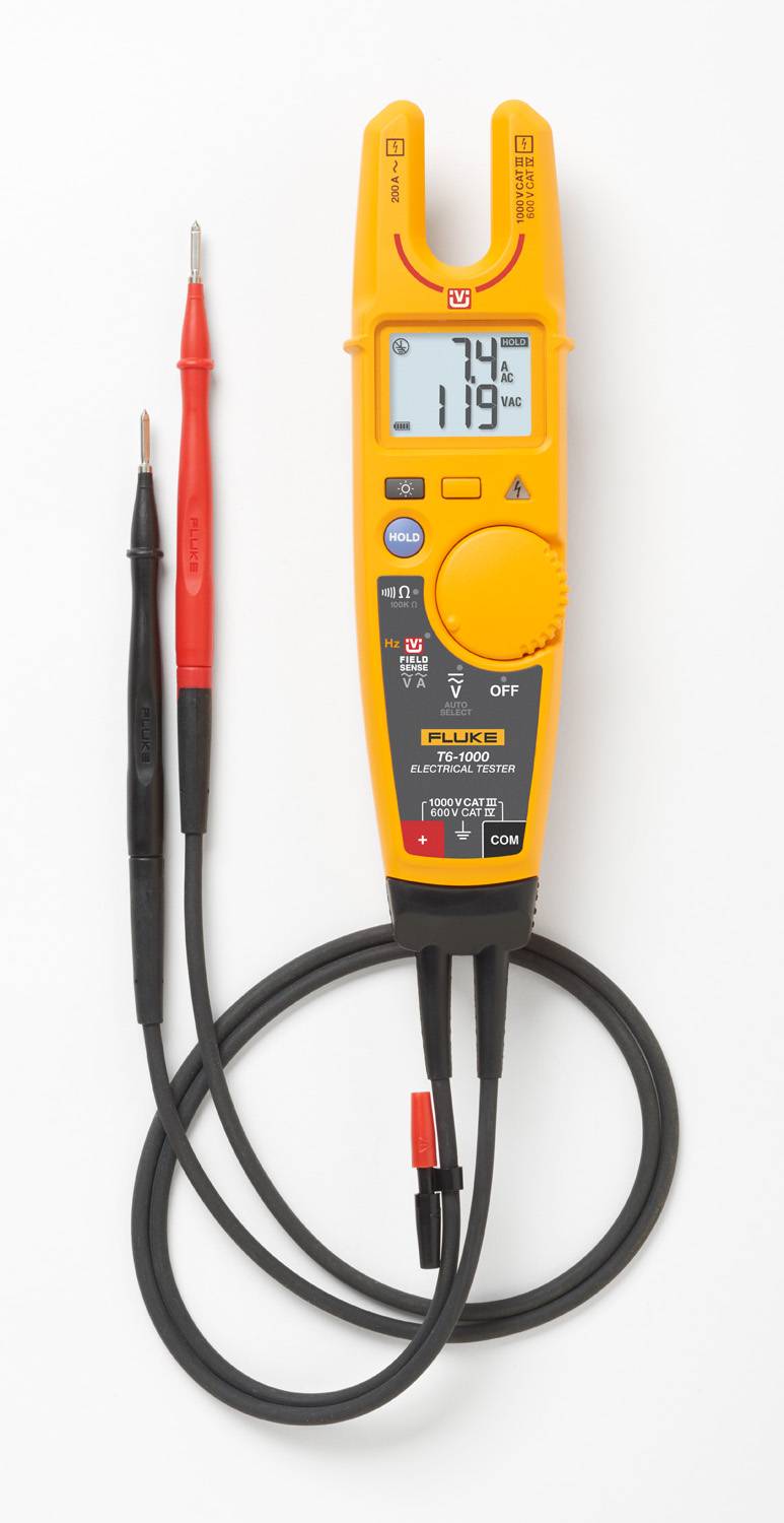 Fluke® T6-1000 Electrical Tester, 200 A, 1 to 100 kOhm