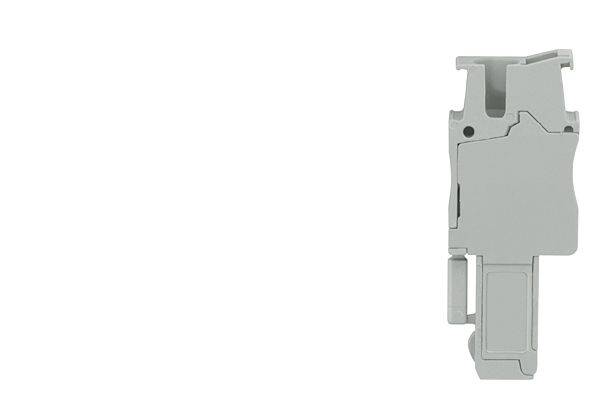 Siemens 8WH90401CB00 Non-Bridgeable Plug-In Coupling With 0.08 to 2.5 sq-mm Spring Loaded Connection, 500 VAC, 24 A, Right Construction, DIN Rail Mount