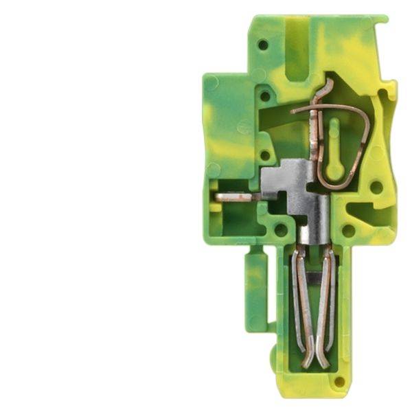 Siemens 8WH90401DB07 Bridgeable Plug-In Coupling With Slot, 0.08 to 2.5 sq-mm Spring Loaded Connection, 500 VAC, 24 A, Left Construction, DIN Rail Mount