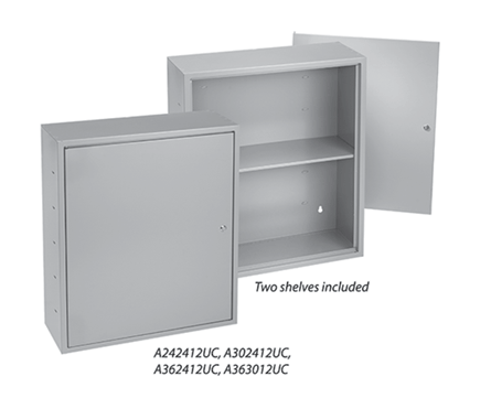Hoffman A30S12UC A1UC Type 1 Double Sided Locking Utility Cabinet Shelf, 30 in H x 12 in W, Steel