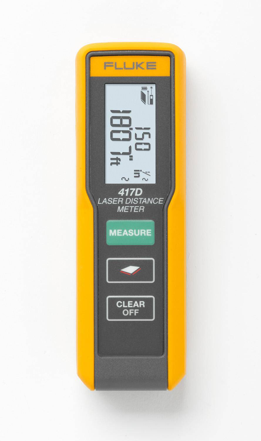 Fluke® Pomona® FLUKE-417D Laser Distance Meter, 2 mm Accuracy, (2) AAA Batteries, 2-Line LCD Display