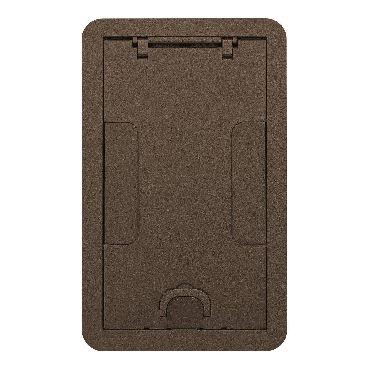 Wiring Device-Kellems SystemOne ScrubShield® 24GCCVRBRZ Flush Recessed Surface Style Standard Floor Box Cover, 11.69 in L x 7.19 in W, Cast Aluminum