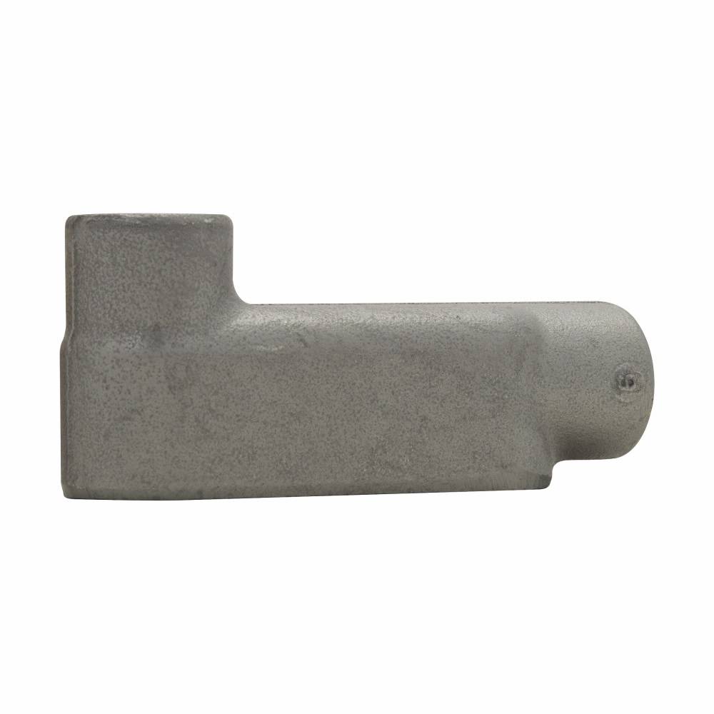 Crouse-Hinds Condulet® LB38 Type LB Conduit Outlet Body, 1 in Hub, 8 Form, Feraloy® Iron Alloy, Aluminum Acrylic Painted/Electro-Galvanized