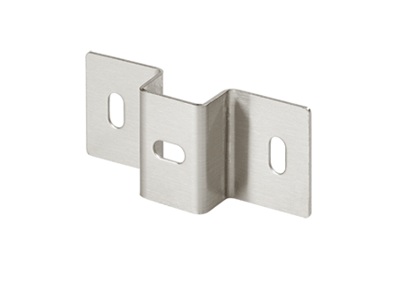 Hoffman Clean Tray® CT22HB F23 Hanger Bracket, 3.58 in L x 1-1/2 in H, For Use With Stainless Steel Cable Tray, 304 Stainless Steel