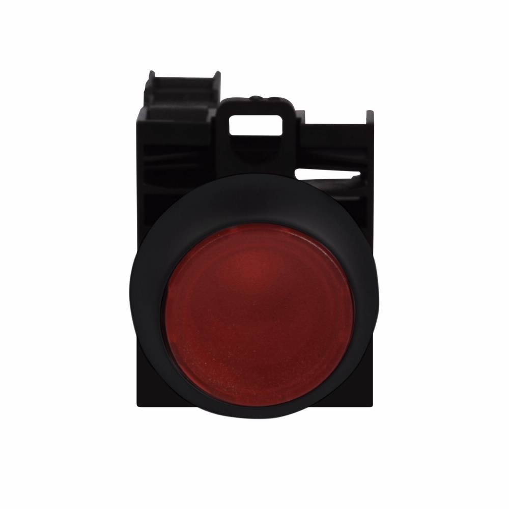 EATON M22S-DL-R-K11-R RMQ-Titan M22 Modular Illuminated Pushbutton, 22.5 mm, 1NC-1NO Contact, Flush Button Operator, Red