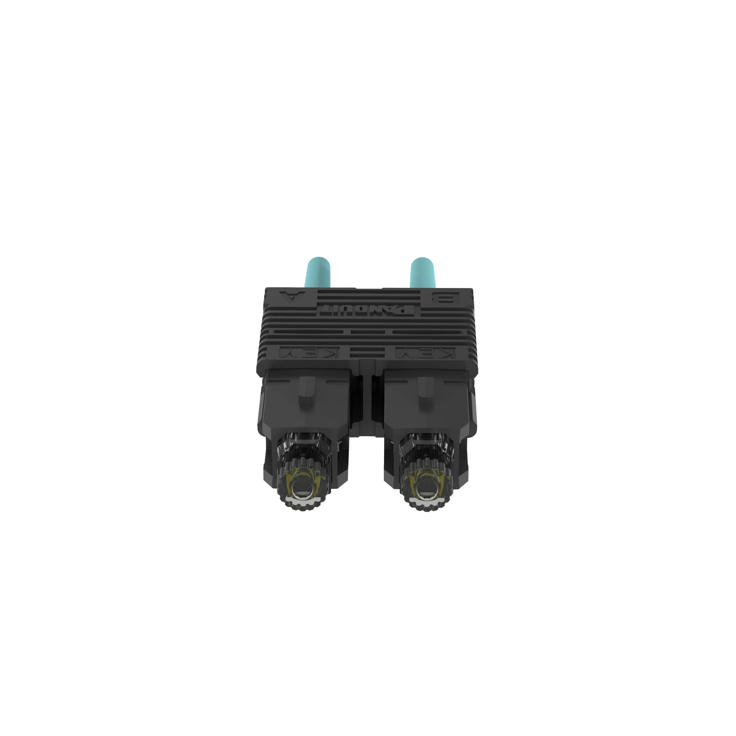 Panduit® OptiCam® FSC2DMCXAQ Fiber Optic Connector, SC2 Duplex Connector, 50/125 um OM3/OM4 Multi-Mode Fiber, 900 um Tight Buffered Fiber, Pre-Polished Zirconia Ferrule