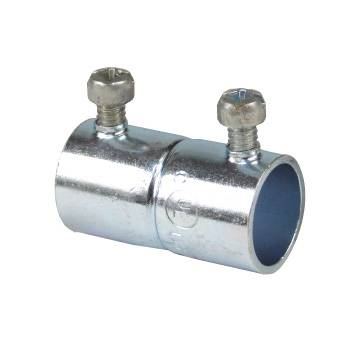 Steel City® TK121US Set Screw Coupling, 1/2 in, For Use With EMT Conduit, Steel, Zinc Plated