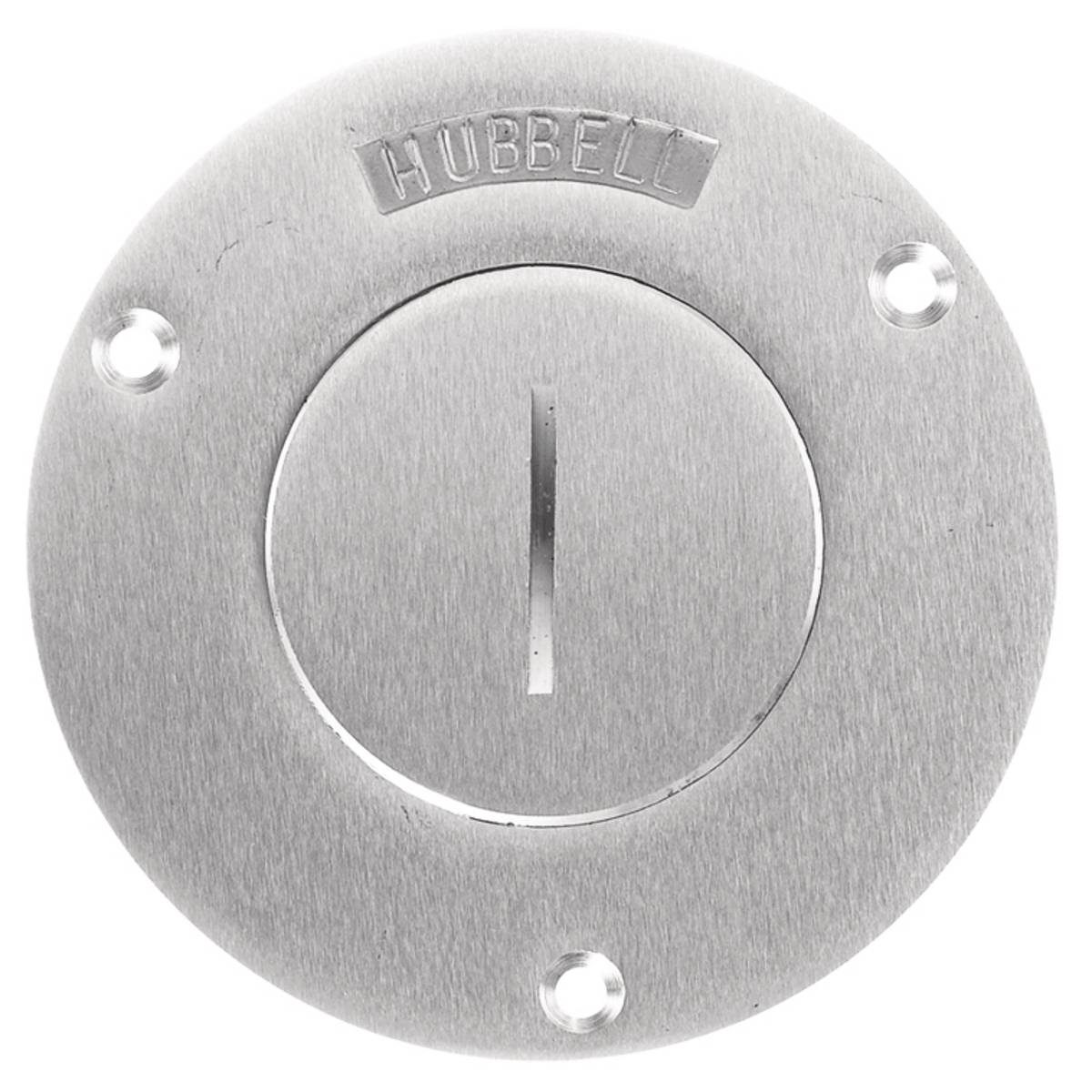 PREMISE WIRING SA2925 1-Gang Round Standard Floor Box Cover, 3.88 in Dia, Aluminum