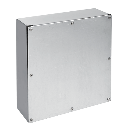 nVent HOFFMAN A1084GSC A90GS Enclosure, 10 in L x 8 in W x 4 in D, NEMA 3 NEMA Rating, Steel