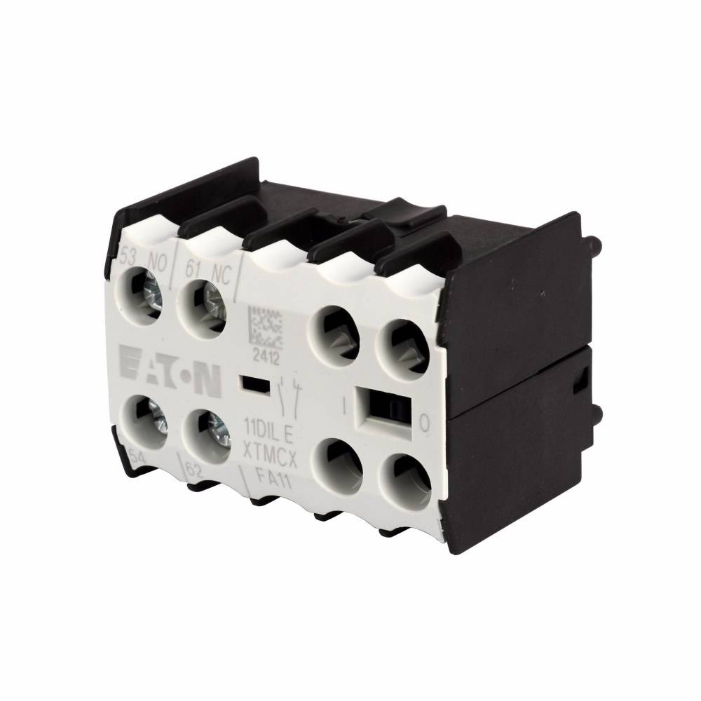 EATON XTMCXFA11 2-Pole Auxiliary Contact, 600 VAC, 10 A, 2 Contacts