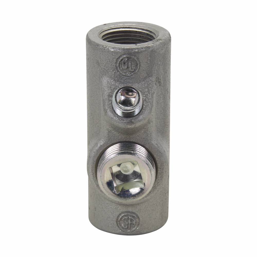 EATON Crouse-Hinds EYS11 Conduit Sealing Fitting, 1/2 in FNPT, For Use With Conduit System, Ductile Iron/Feraloy® Iron Alloy, Aluminum Acrylic Painted/Electro-Galvanized