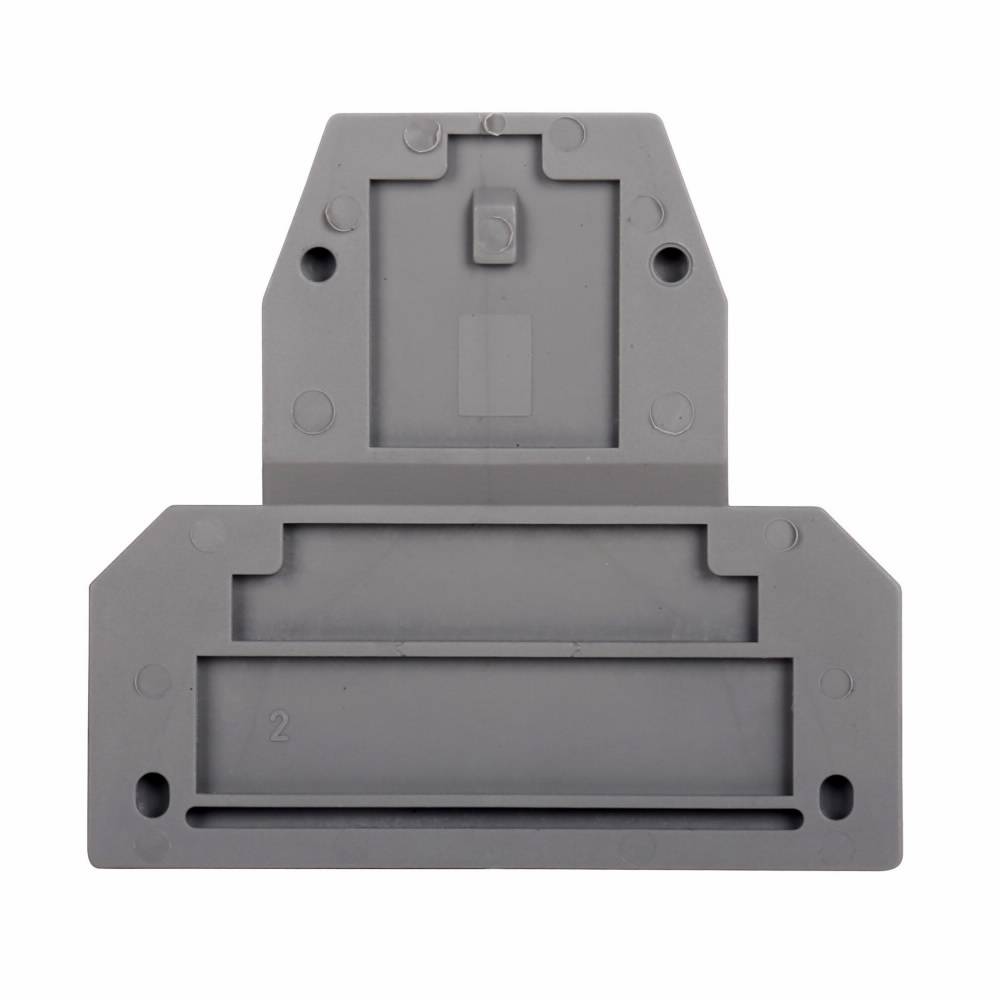 EATON XBACUKK35 End Cover, For Use With XB Series XBUKK4DI0 Screw Connection Disconnect and Component Terminal Block, Gray