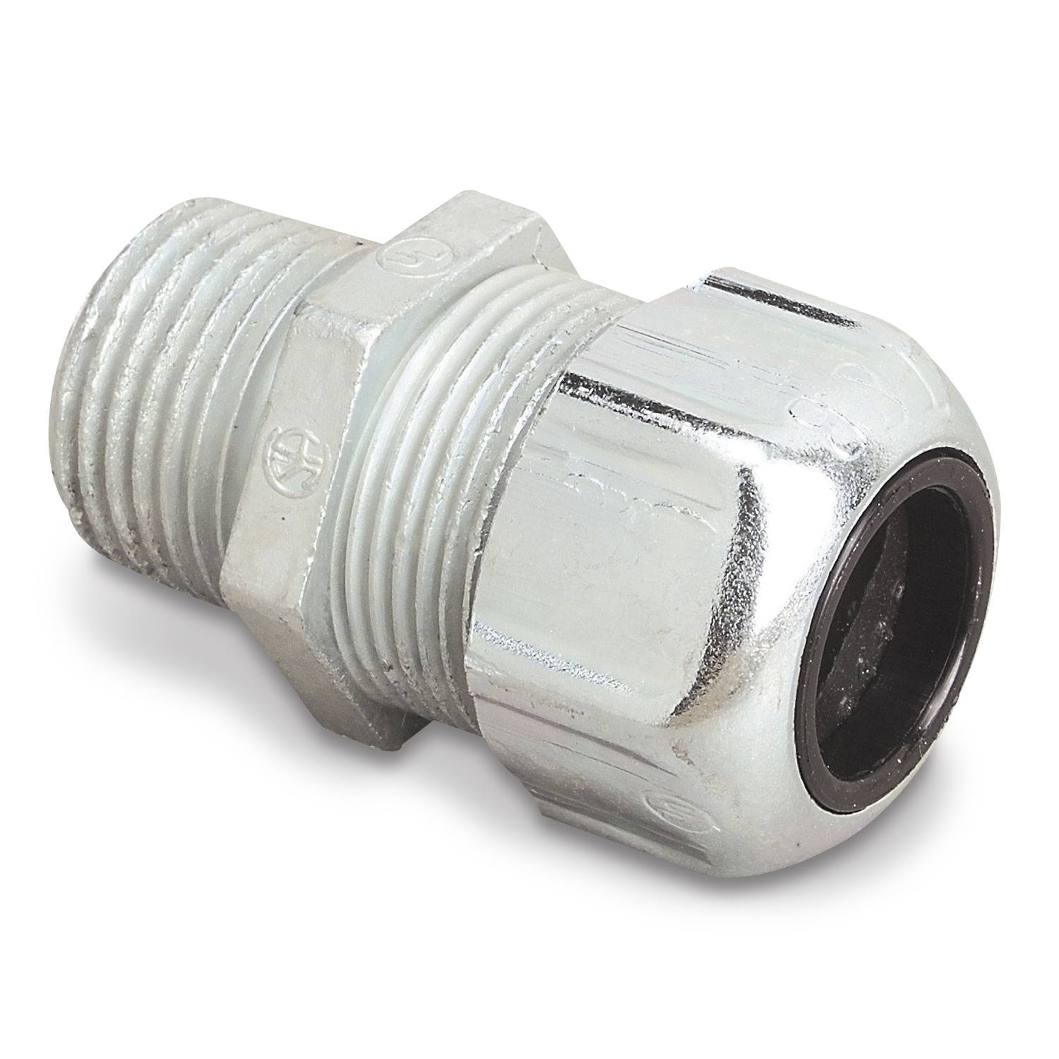 T&B® 2237 Underground Feeder Service Entrance Cable Connector, 3/4 in Knockout, 0.23 to 0.43 in Clamp Opening, Die Cast Zinc