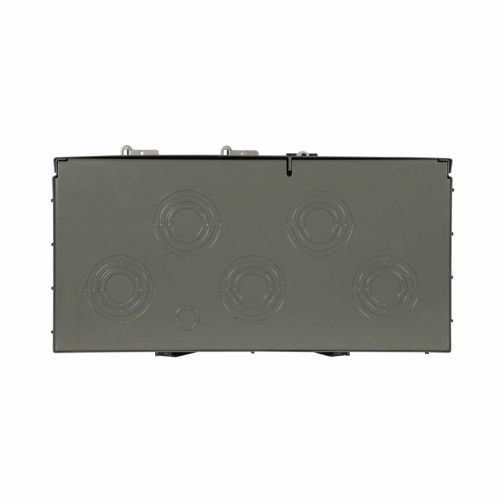 EATON 35MM120R12 5-Jaw 1-Socket Multiple Metering Meter Stack Module With Ring Style Cover and Test Bypass, 120/240 VAC, 200 A, 3 Phase, 3 Wires, NEMA 3R Enclosure