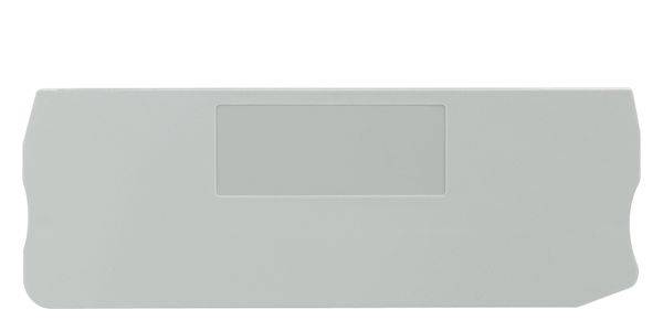 Siemens 8WH90004LA00 Terminal Cover, For Use With 8WH5 2.5 sq-mm Hybrid Through Type Isolating Blade with Plug-In Connection Terminal, ALPHA FIX Terminal Block, 35 mm Standard DIN Rail Mount, 4-Clamping Point, 1-Terminal, Connection Plate, Gray