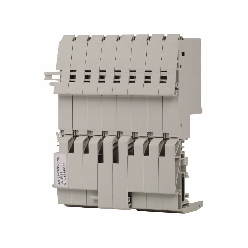 EATON XN-B4S-SBBC 4-Level Connection Block Plug-In I/O Base Module, Screw Wire Clamp, For Use With XN-16DI-24VDC-P Digital Input Module