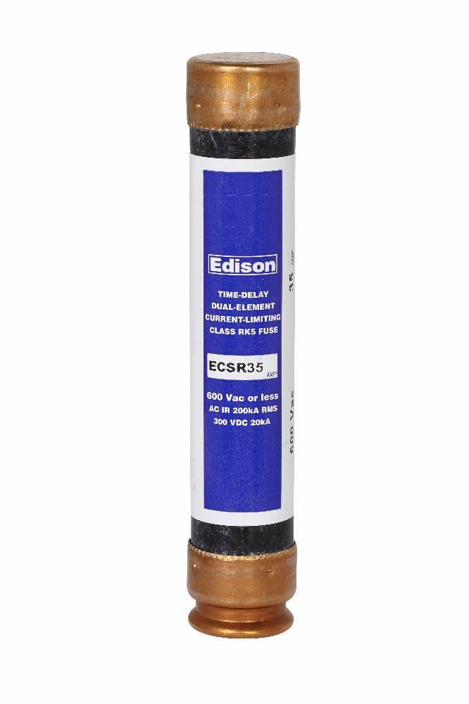 Bussmann Bullet™ ECSR35 Current Limiting Time Delay Fuse, 35 A, 600 V, 200 kAIC Interrupt, RK5 Class