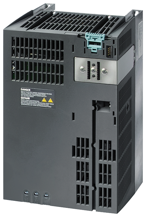 Siemens 6SL32240BE255AA0 SINAMICS 3-Phase Power Module With Integrated Line Filter, 380 to 480 VAC Input, 400 VAC Output, 18.7/21.9 A Input, 26.4 A Output
