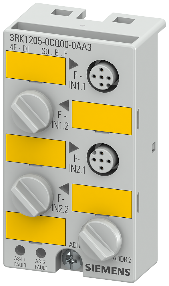 Siemens 3RK12050CQ000AA3 Constant Safety Standard Slave Compact Digital Input Module, 4 Inputs