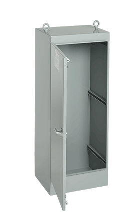 nVent HOFFMAN A603624FSG A30 1-Door Single Access Enclosure, 60.06 in L x 36.06 in W x 24.06 in D, NEMA 12/IP55 NEMA Rating, Steel