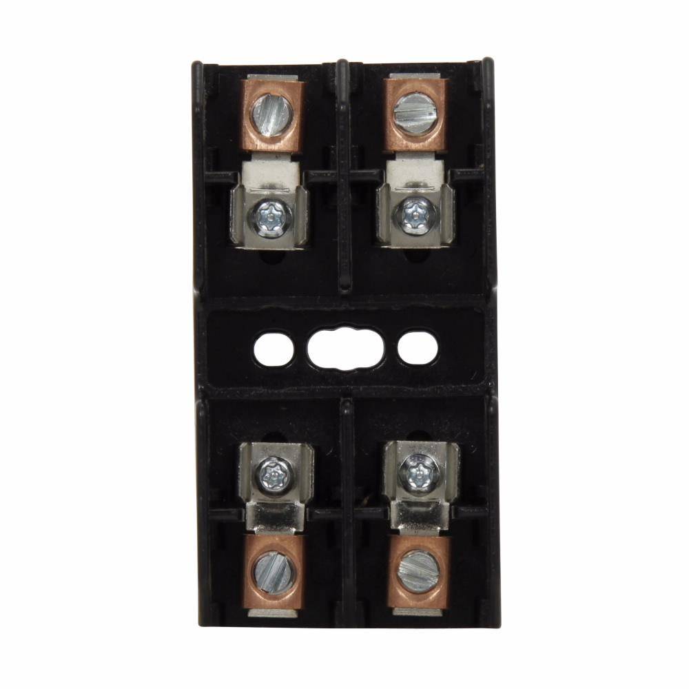Edison BG3032B Open Style Fuse Block, 480 VAC/VDC, 25 to 30 A, Class: G, 14 to 6 AWG Wire, 2 Poles