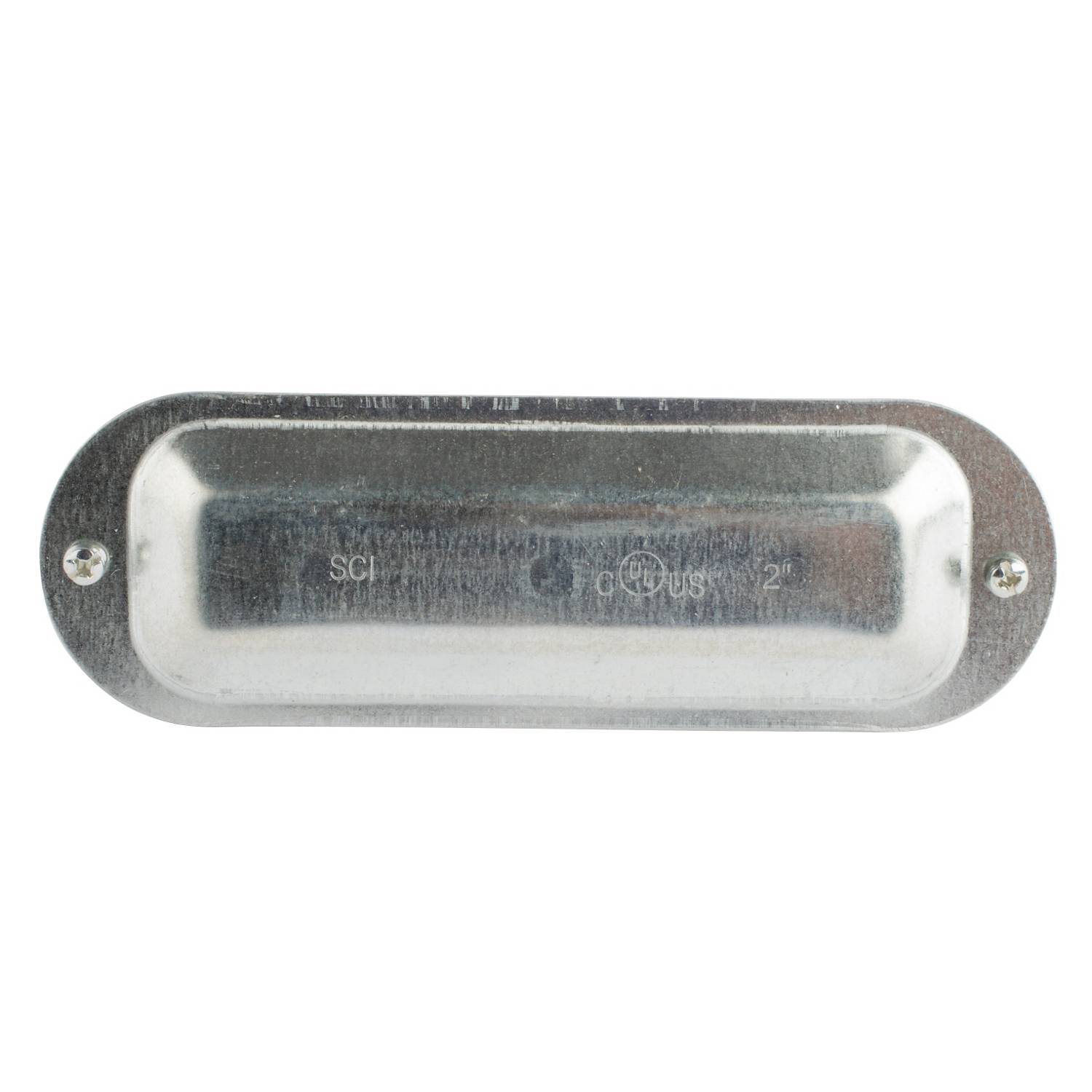 T&B® K200S Oval Raised Dome Conduit Body Cover With Stainless Steel Stamped Steel Screw, 2 in Hub, For Use With Series 35 EMT Conduits, Stamped Steel, Zinc Plated