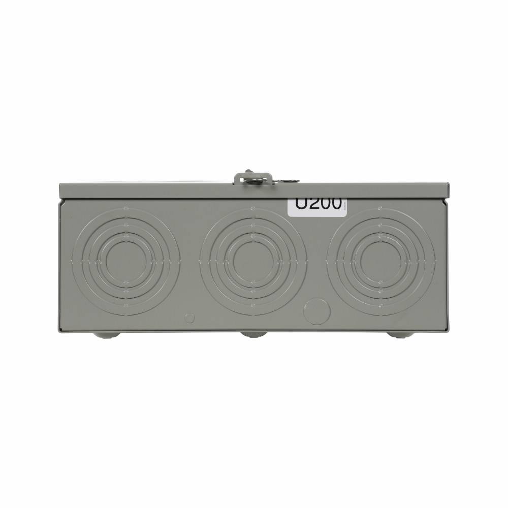 EATON Cutler-Hammer 1008819CH 3-Wire 1-Position Residential Service Single Meter Socket With Horn Bypass, 600 VAC, 200 A, 1 Phase