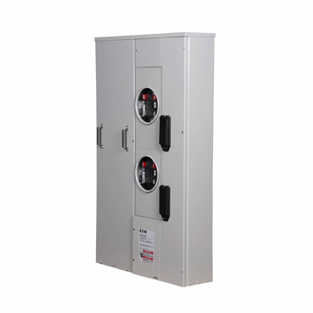 EATON 1MP2204RC 3-Wire Group Metering Meter Pack, 200 A Self-Contained Socket, Underground Feed, 120/240 VAC, 400 A Bus