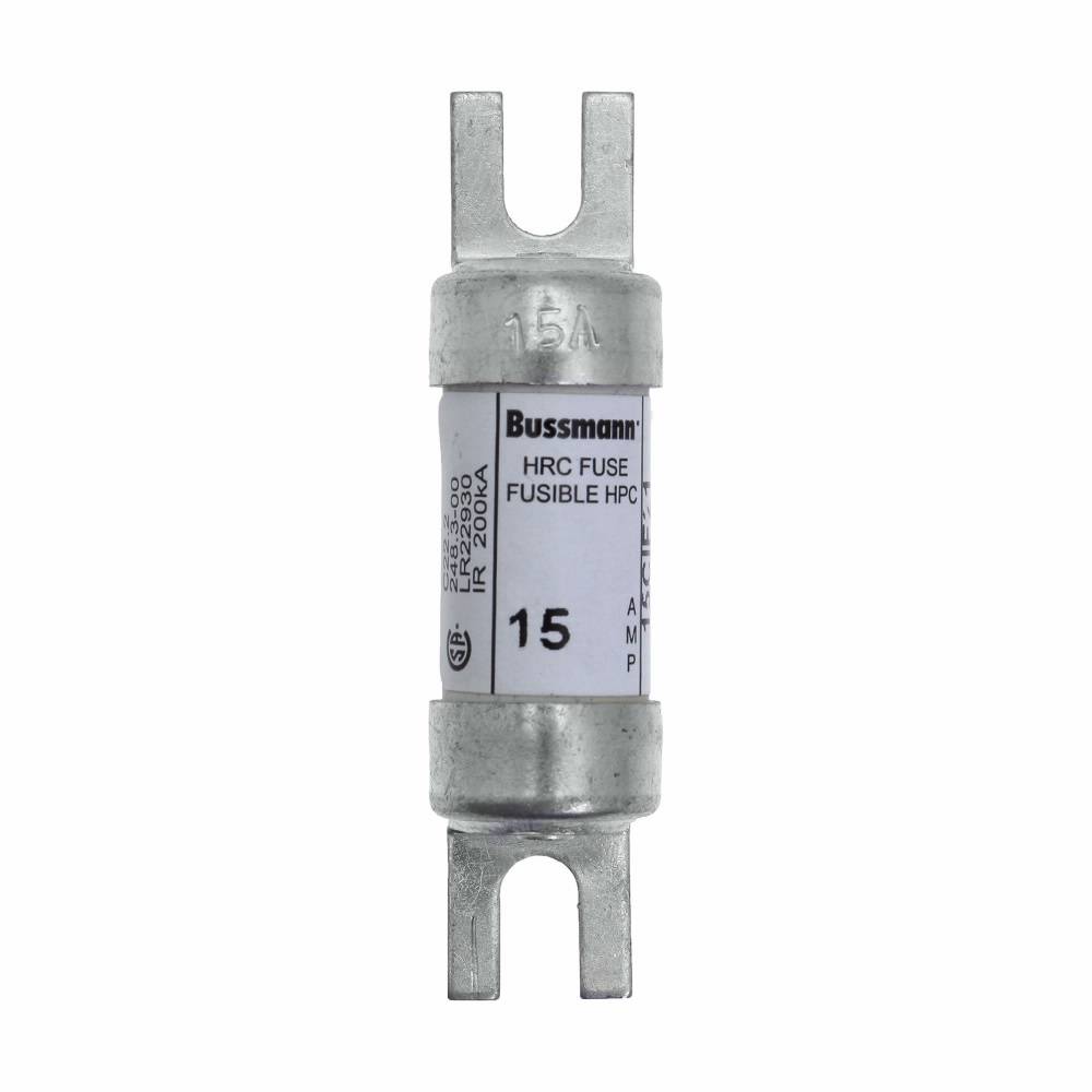 Bussmann 15CIF21 Canadian Non-Indicating Specialty Fuse, 15 A, 600 VAC, 200 A Interrupt, Cartridge Blade Body