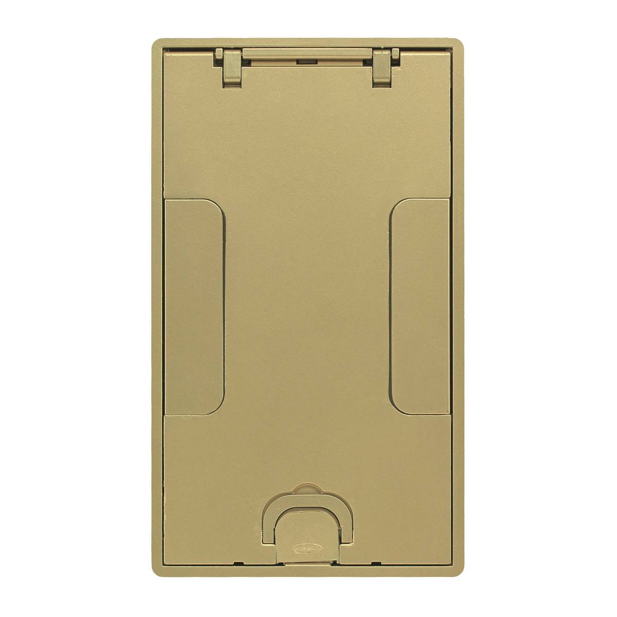 PREMISE WIRING ScrubShield® SystemOne® 24GTCVRBRS Flush Style Recessed Standard Floor Box Cover, 10-5/8 in L x 6-3/16 in W, Die Cast Aluminum