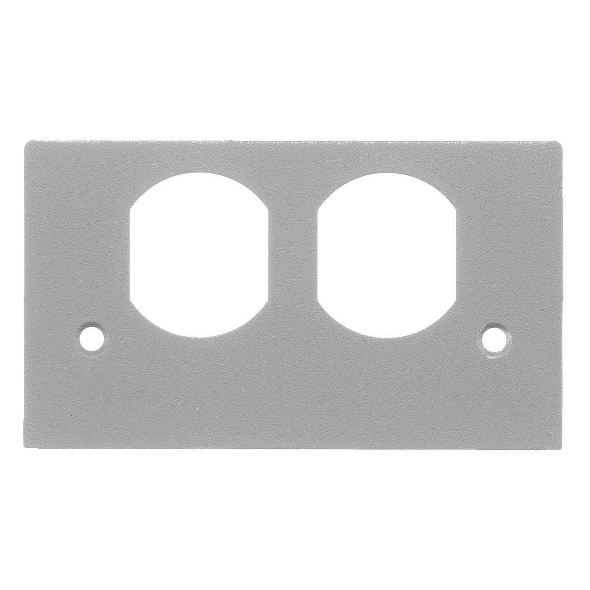 PREMISE WIRING SS2309DGYA Standard Sized Faceplate, Fabricated Aluminum