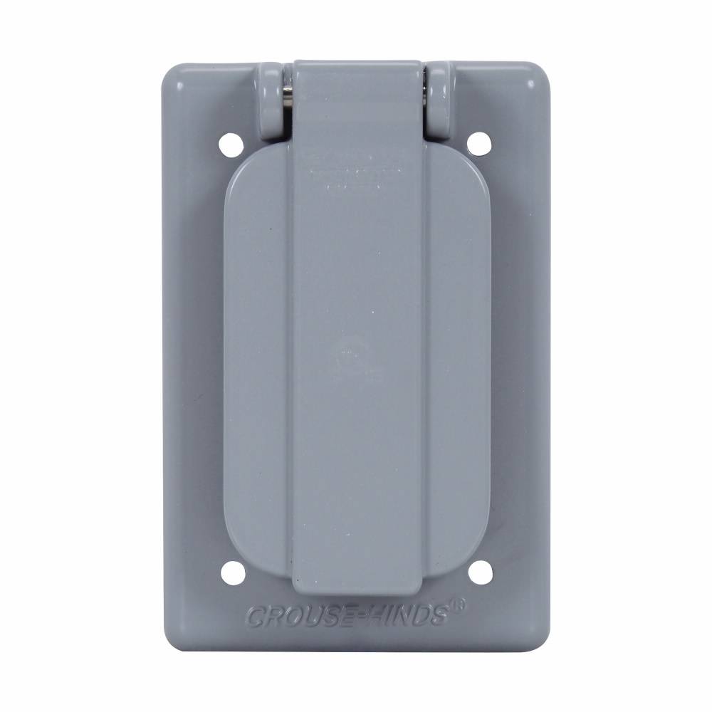 Crouse-Hinds WLGF FSV Device Box Cover, 4-9/16 in L x 2-13/16 in W, Die Cast Copper-Free Aluminum